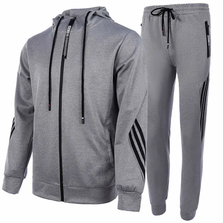 Custom Man Zip Hoodie And Zip Jogger Set