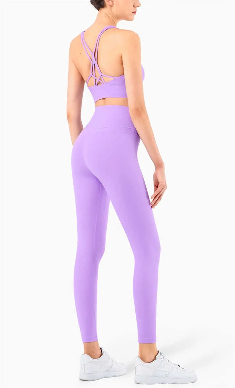 Recyclable Fabric Nylon And Spandex Yoga Set