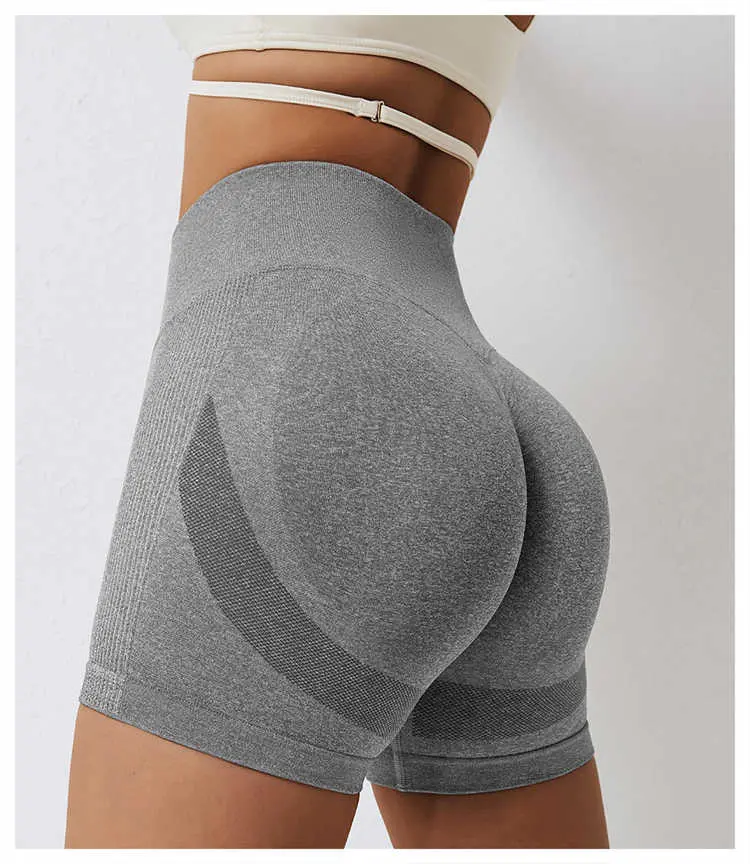 OEM Active Wear Back V Butt Seamless Yoga Shorts