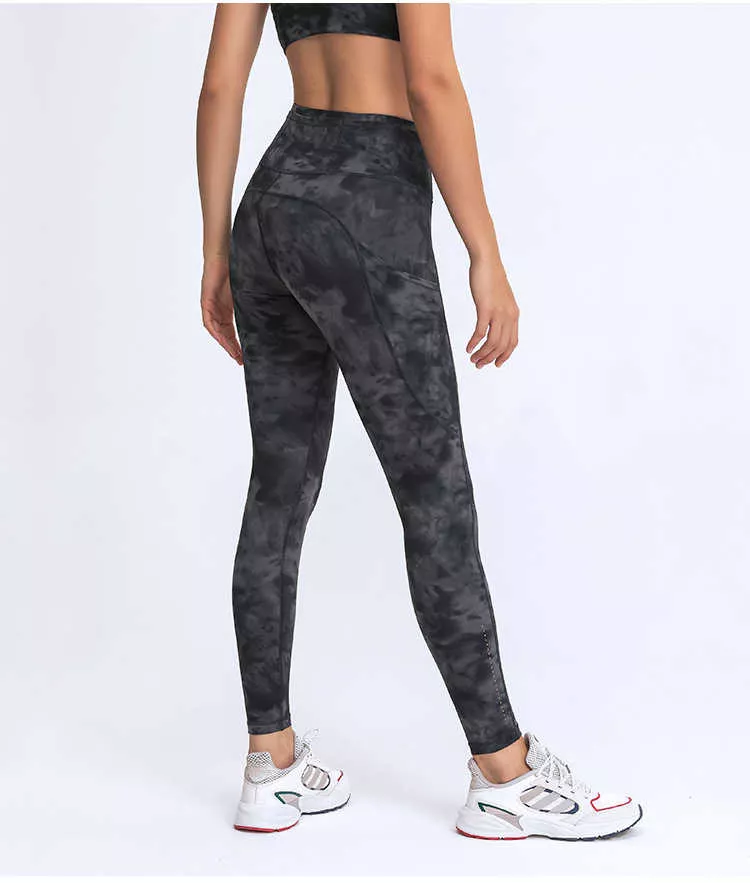 Custom Fitness Printed Tie Dye Leggings For Women